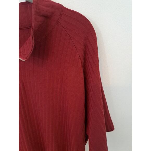 Urru Men's Scarlett 1/4 Zip Mock Neck Short Sleeve Shirt Size XL - Picture 3 of 5